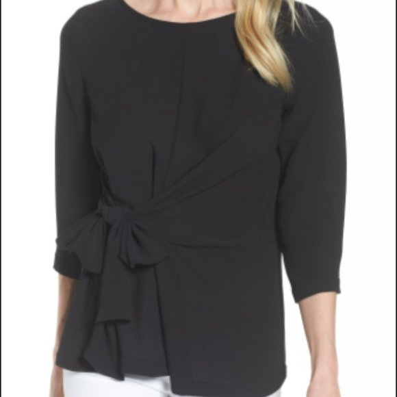 Gibson Tops - LIKE NEW Gibson Faux Wrap 3/4 Sleeve Top